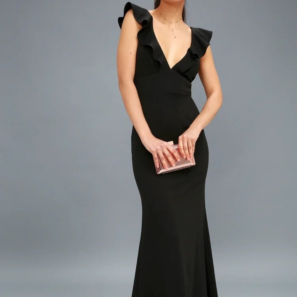 Lulu's Perfect Opportunity Black Maxi Dress